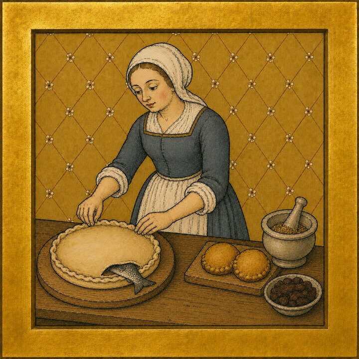 Illustration zu Das Kochbuch der Maria Stenglerin