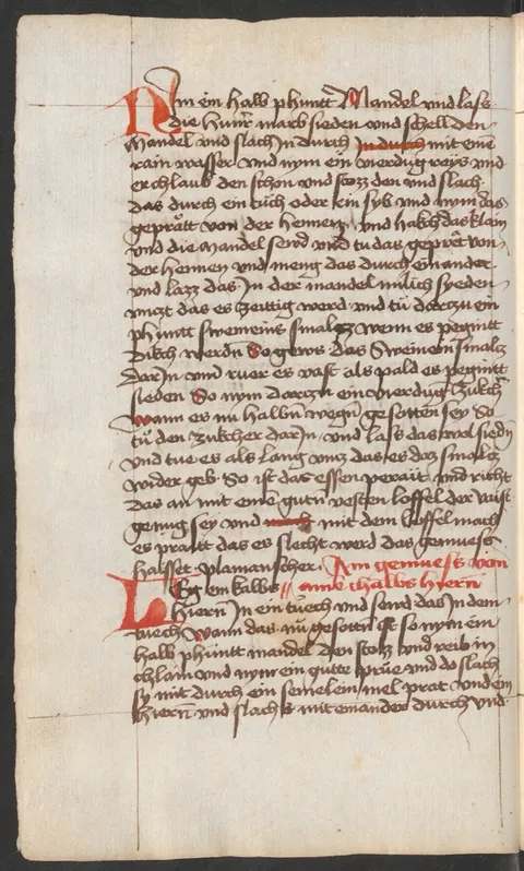 Kalbshirnmus mit Mandeln – Originalseite