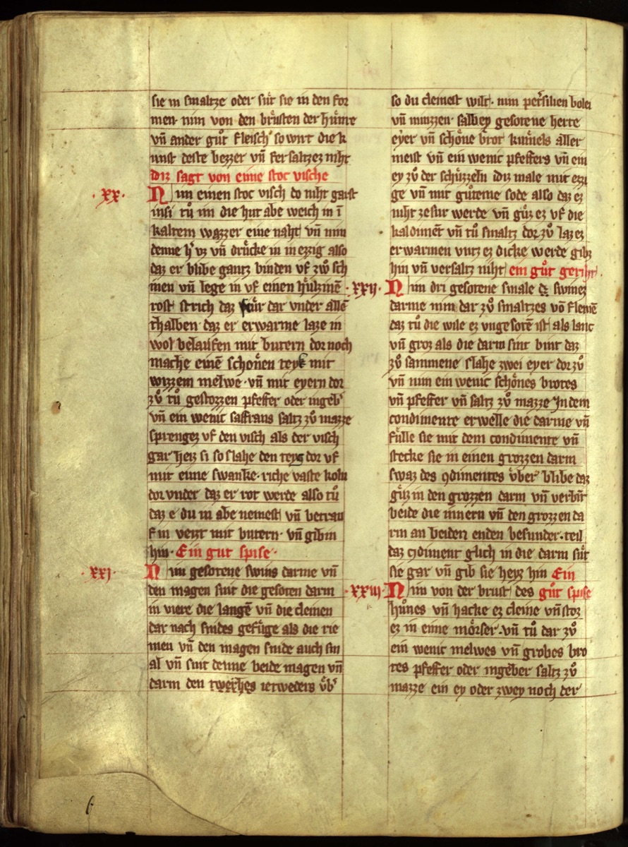 Gebratene Gans mit saurer Füllung — Originalseite aus Das Buch von guter Speise