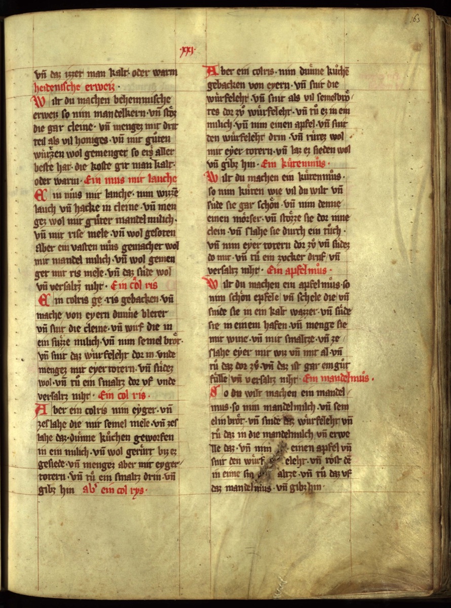 Milchgericht mit Eiern und Semmelmehl — Originalseite aus Das Buch von guter Speise