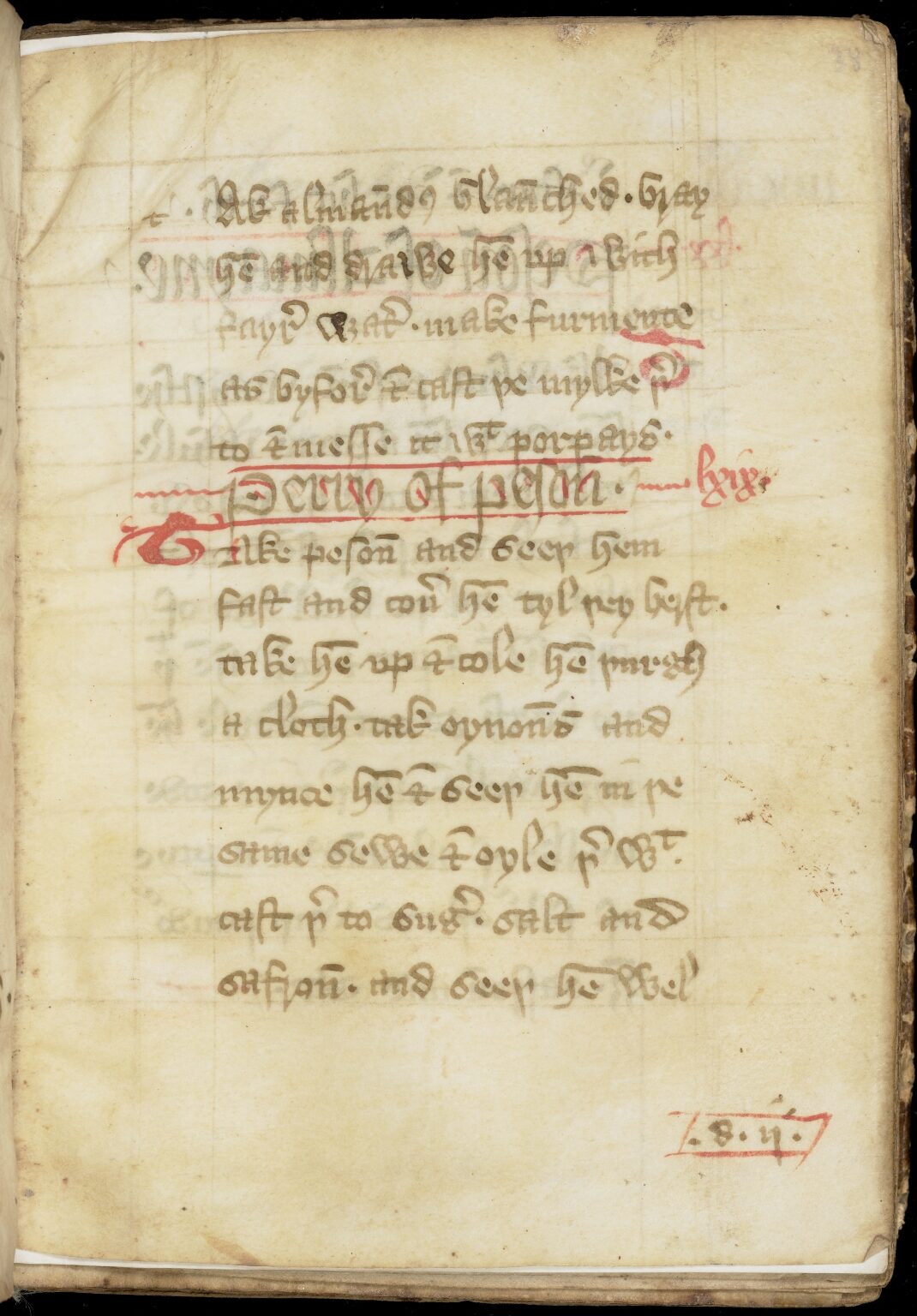 Erbsenpüree — Originalseite aus The Forme of Cury