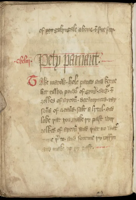 Kleine Markpastete mit Datteln und Korinthen – Originalseite