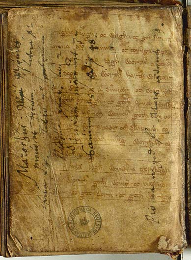 Hühnertopf im Teigmantel — Originalseite aus Kogebog (Harpestreng-Handschrift NKS 66)