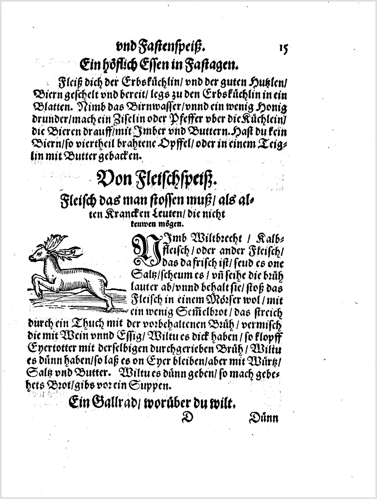 Würzige Brotgallerte zum Übergießen — Originalseite aus Koch und Kellermeisterei
