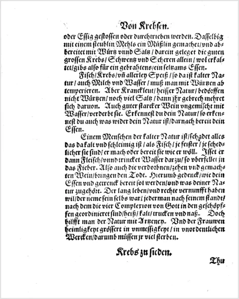 Gekochte Krebse mit Weichsel-Sauce – Originalseite