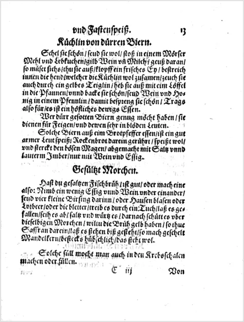 Gesülzte Morcheln mit Mandeln – Originalseite