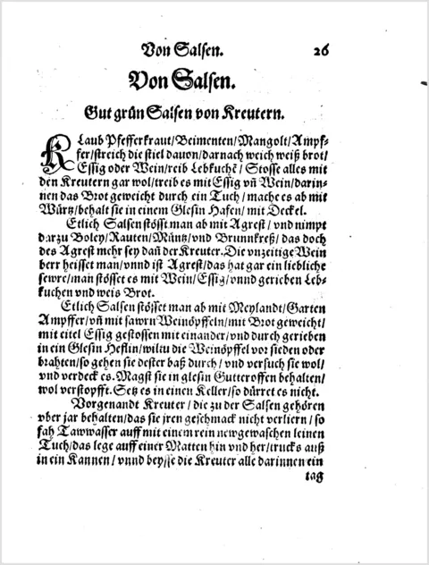 Sammlung Grüner Kräutersaucen – Originalseite