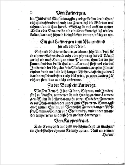 Latwerge für Magen und Gemüt – Originalseite