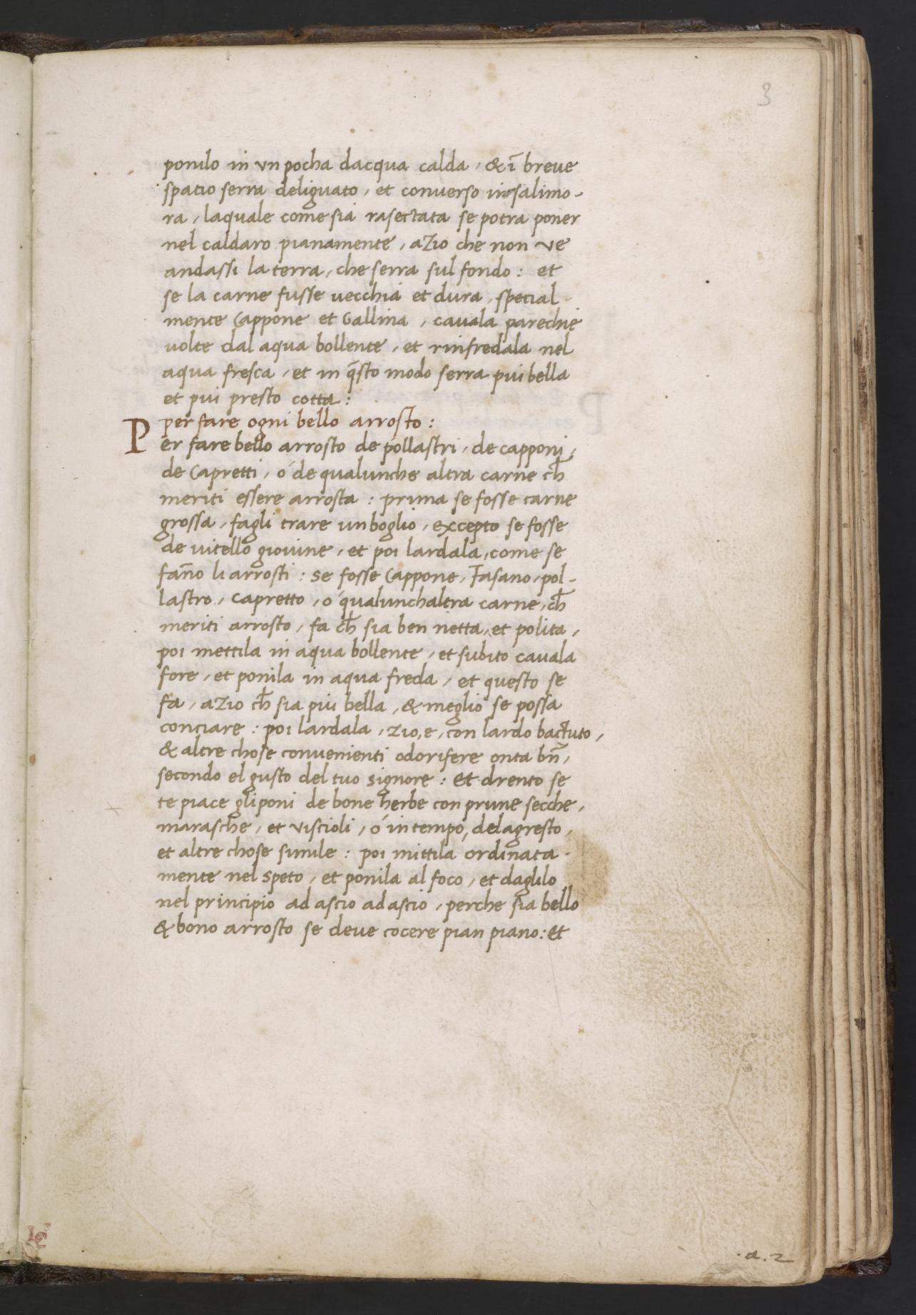 Peperata vom Wild — Originalseite aus Libro de Arte Coquinaria