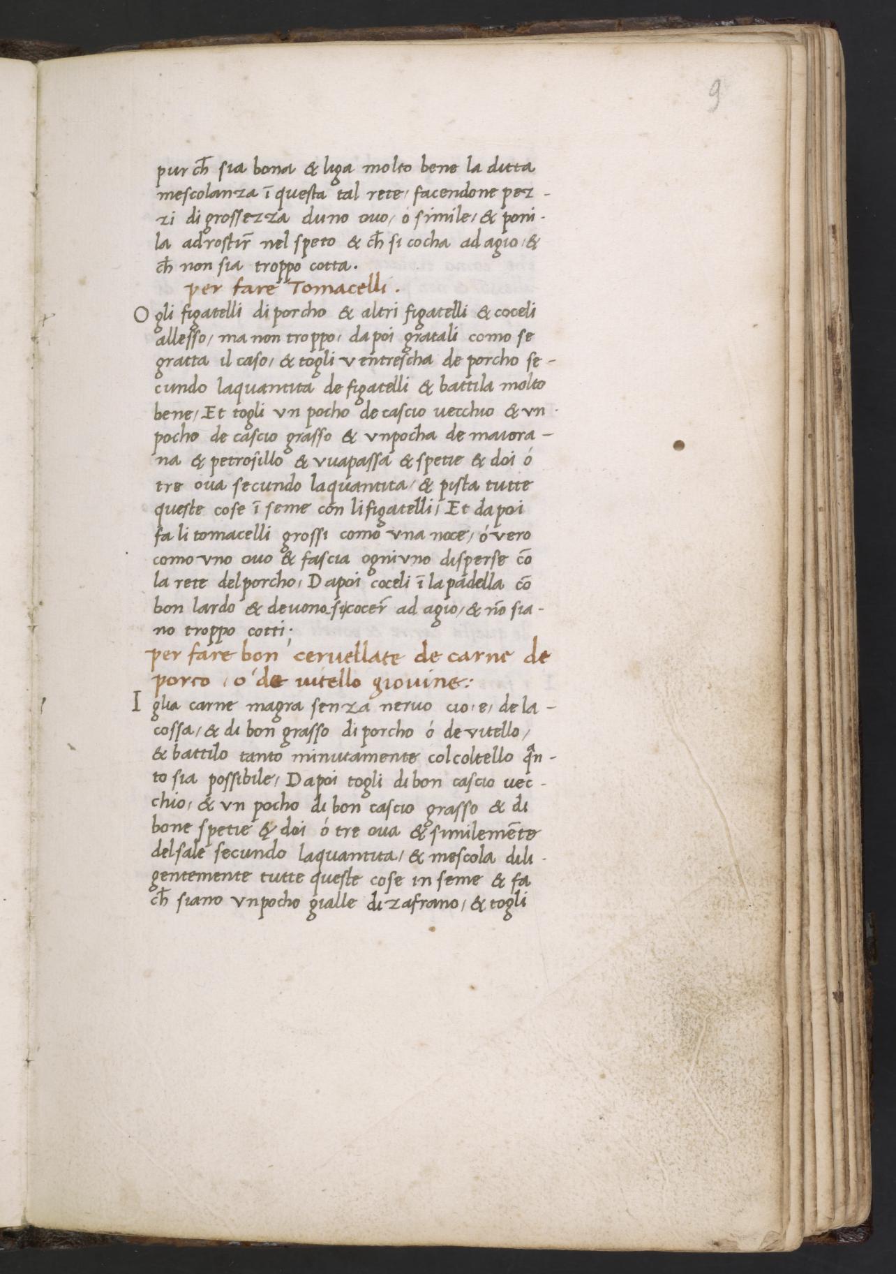 Gebratenes Zicklein in Verjus-Sauce — Originalseite aus Libro de Arte Coquinaria