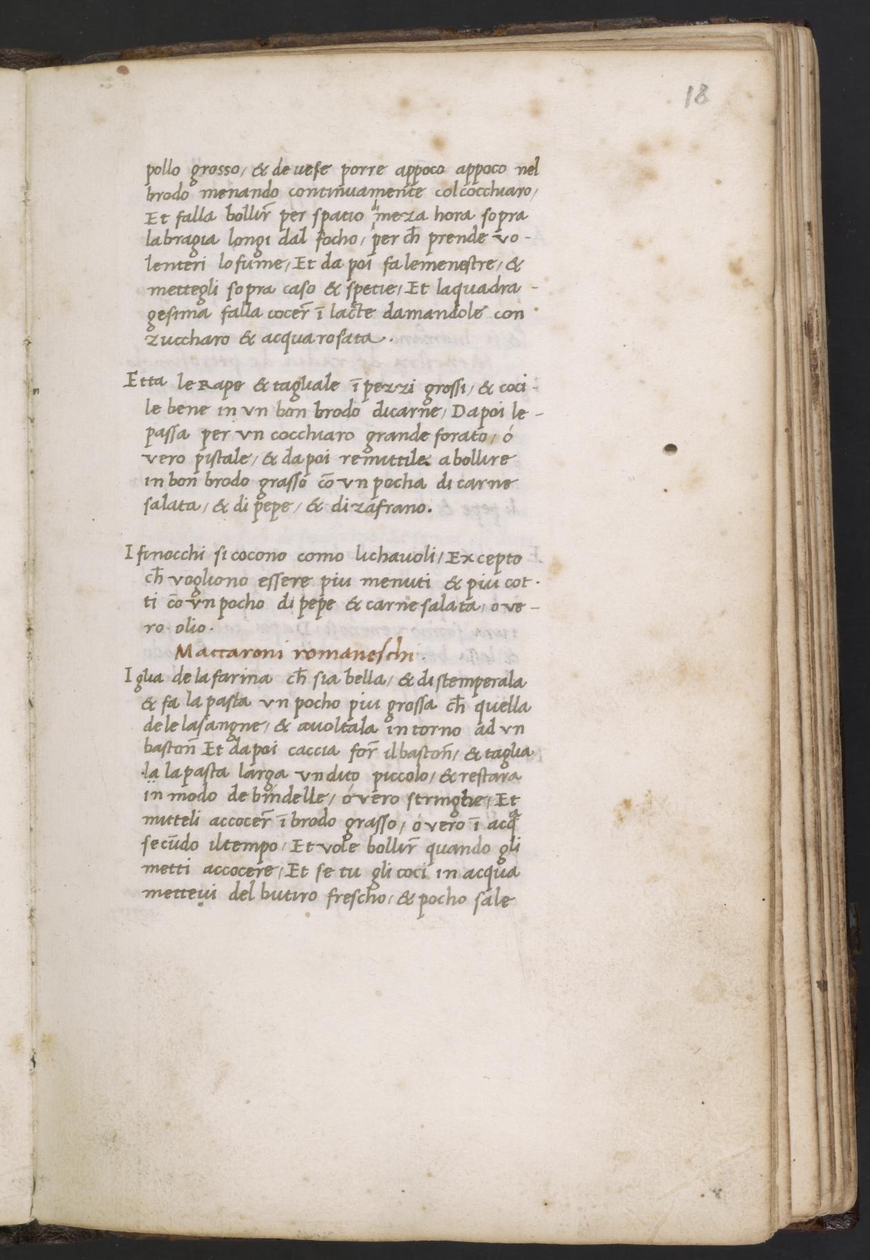 Forellenrogen, der Erbsen gleicht — Originalseite aus Libro de Arte Coquinaria