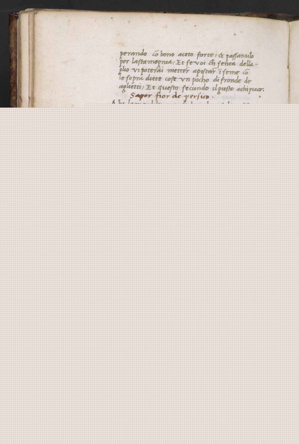 Maulbeer-Sauce nach Martino — Originalseite aus Libro de Arte Coquinaria