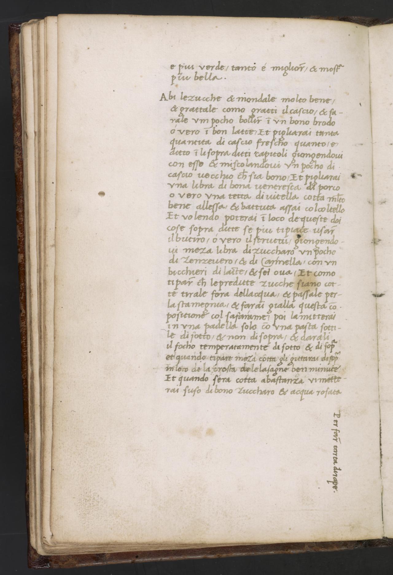 Torten aus Rüben, Birnen und Quitten — Originalseite aus Libro de Arte Coquinaria