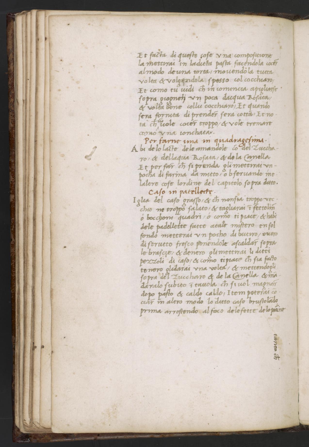 Martinos Diriola-Tarte — Originalseite aus Libro de Arte Coquinaria