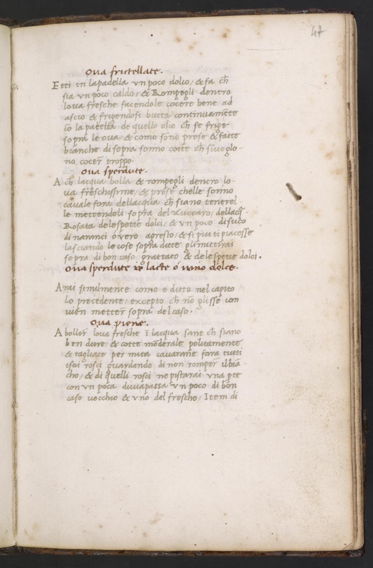 Eier auf jede Art kochen — Originalseite aus Libro de Arte Coquinaria
