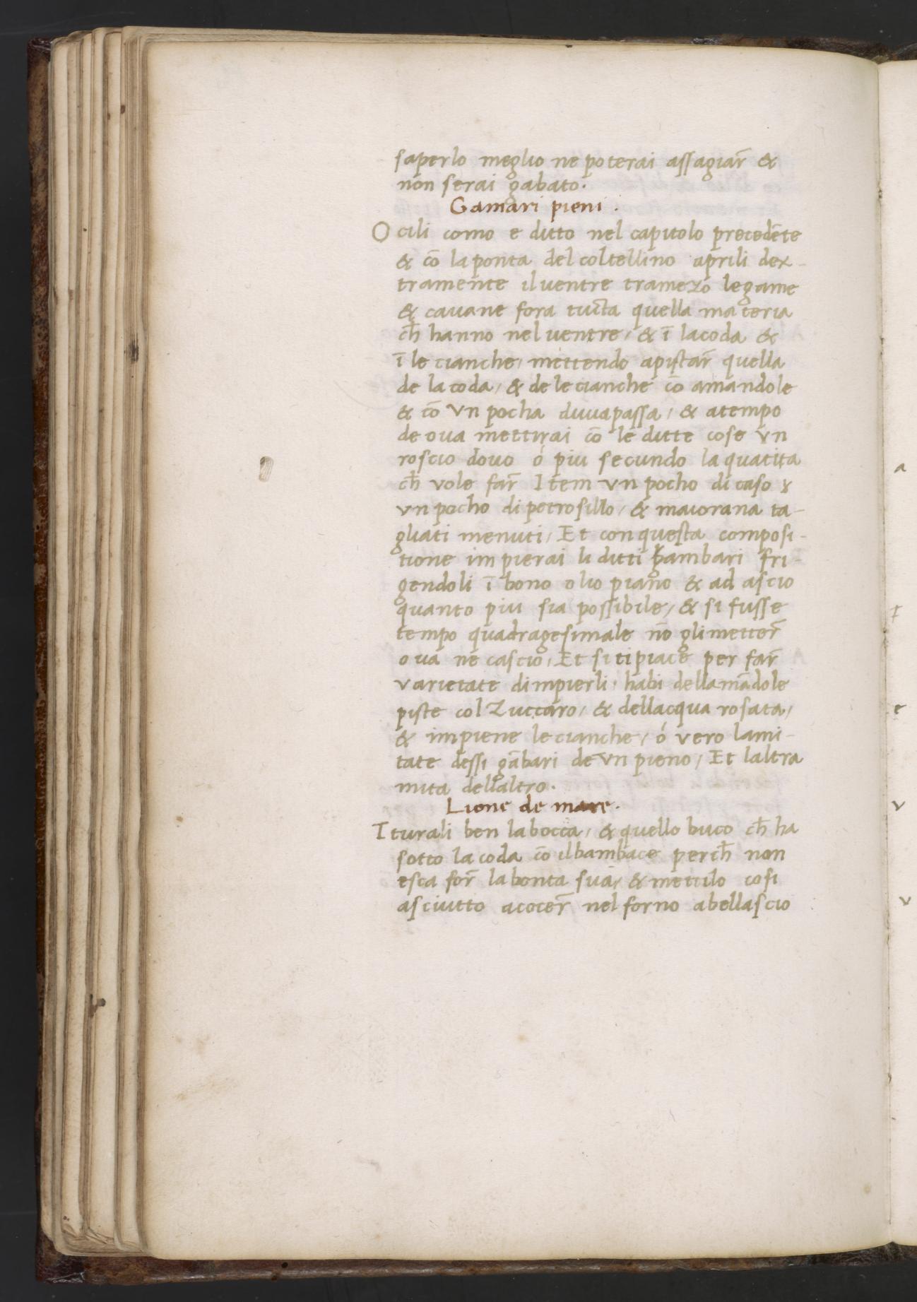 Neunauge: Geschmort und Gebraten — Originalseite aus Libro de Arte Coquinaria