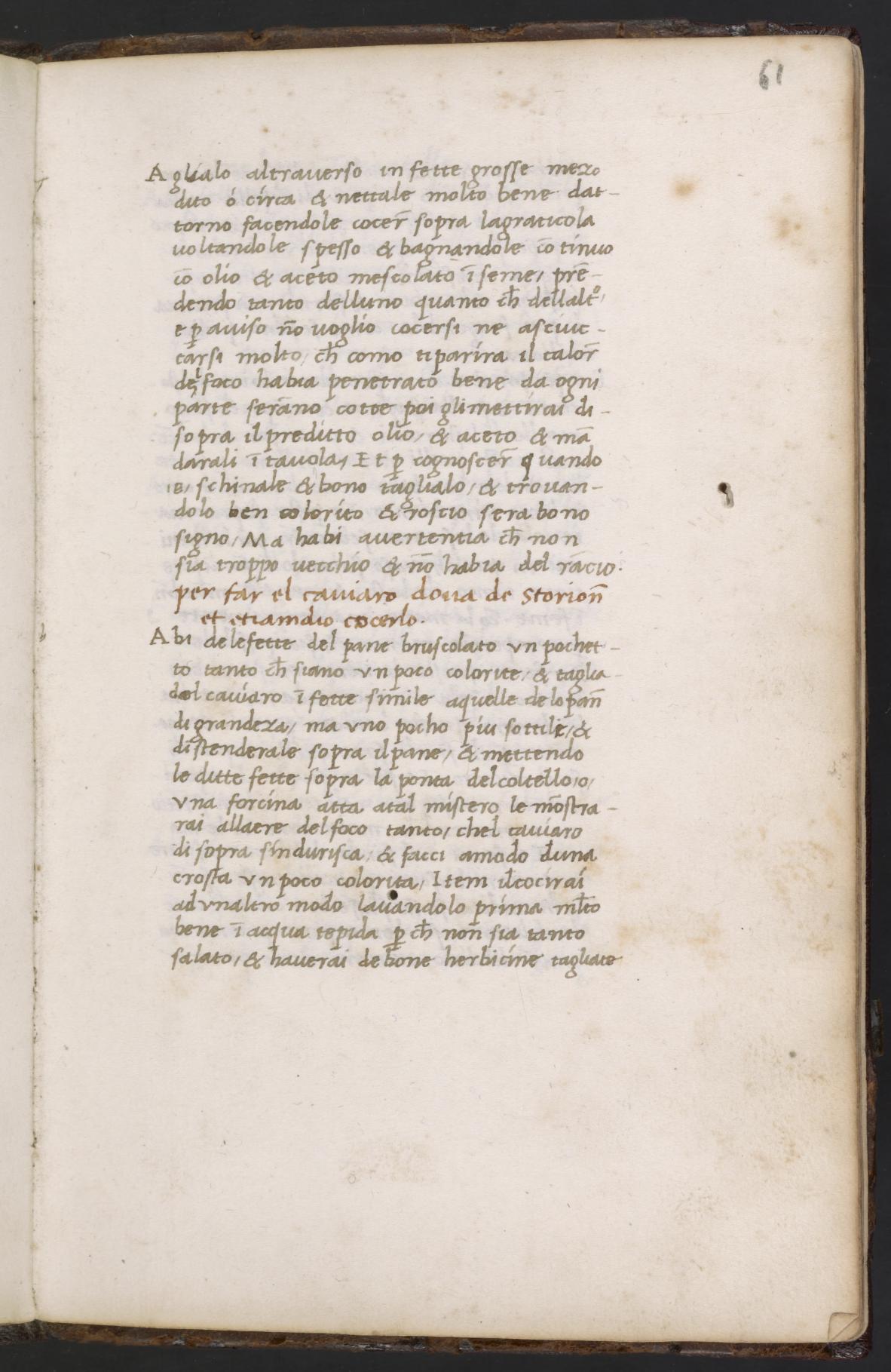 Eingelegte Karpfen (gebraten und gesotten) — Originalseite aus Libro de Arte Coquinaria