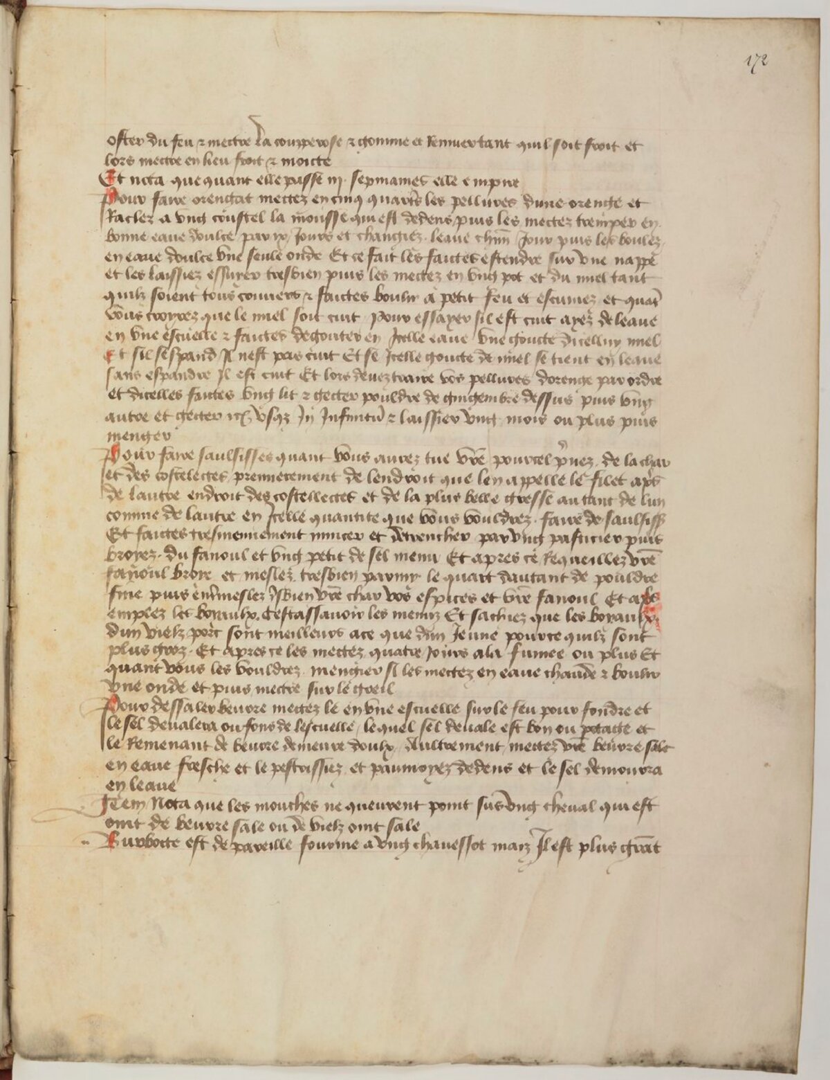 Kandierte Orangenschalen mit Ingwer — Originalseite aus Ménagier de Paris