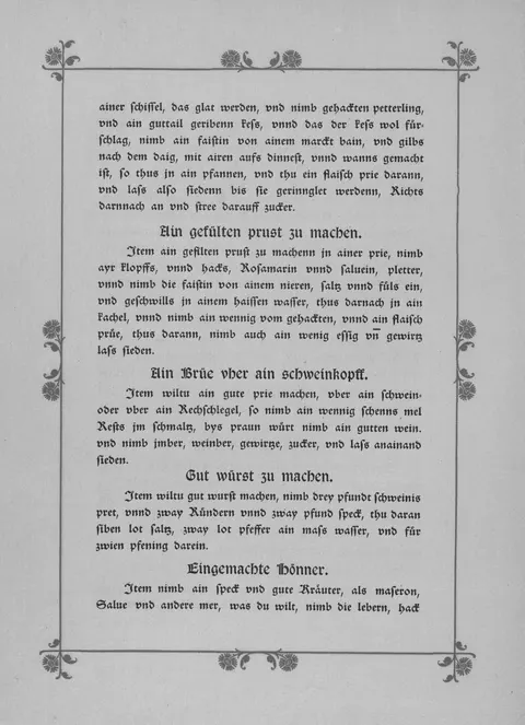 Gute Sauce für Schweinekopf oder Rehschlegel – Originalseite