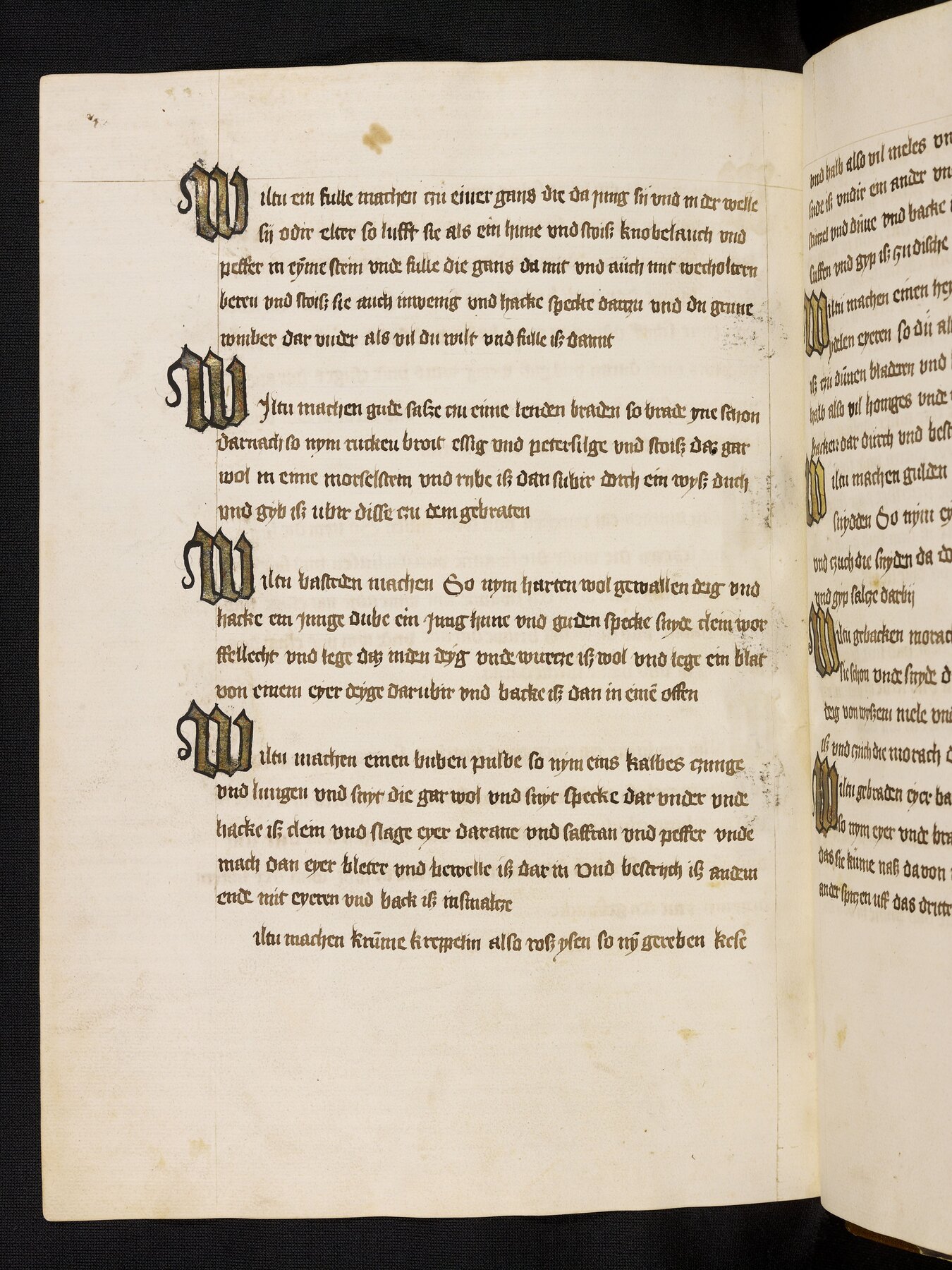 Geflügel-Speck-Pastete - Originalseite aus Rheinfränkisches Kochbuch