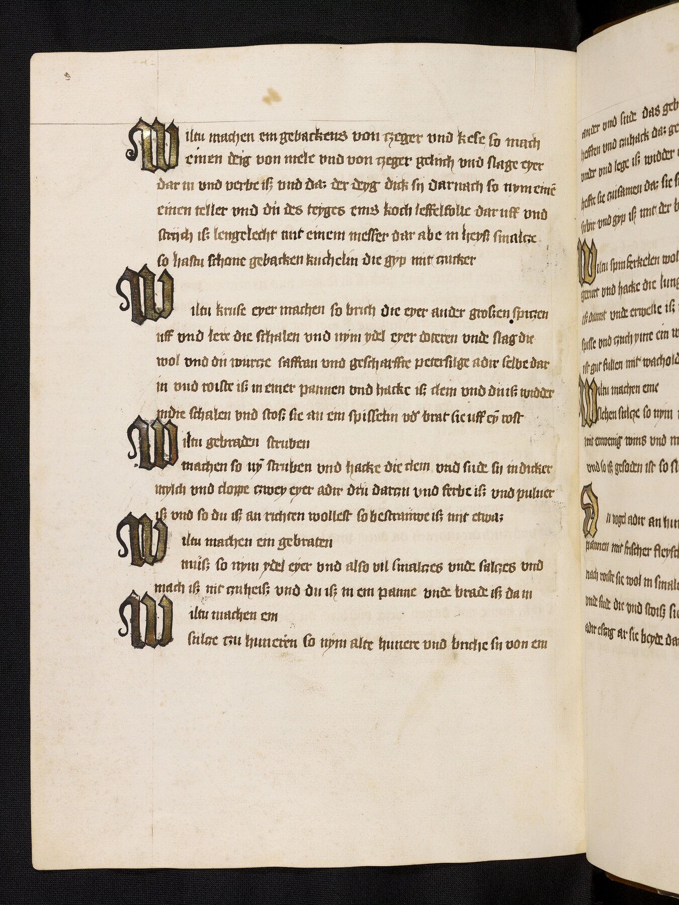 Krause Eier - gefüllte Eierschalen am Spieß vom Rost - Originalseite aus Rheinfränkisches Kochbuch