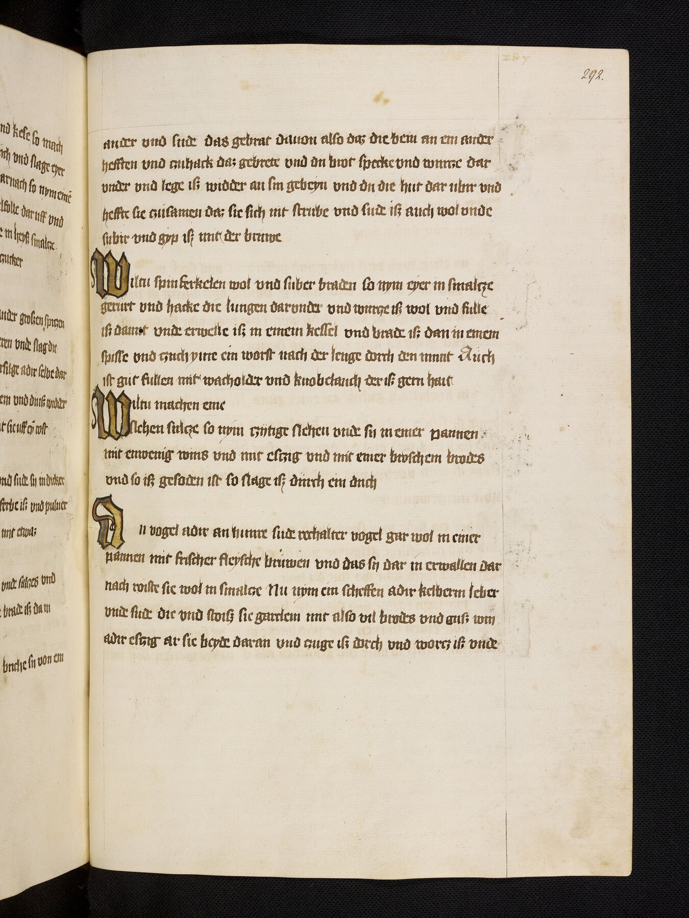 Schlehen-Mus mit Wein und Essig (mittelalterliches Schlehen-Konfit als Fleisch-Beilage) - Originalseite aus Rheinfränkisches Kochbuch