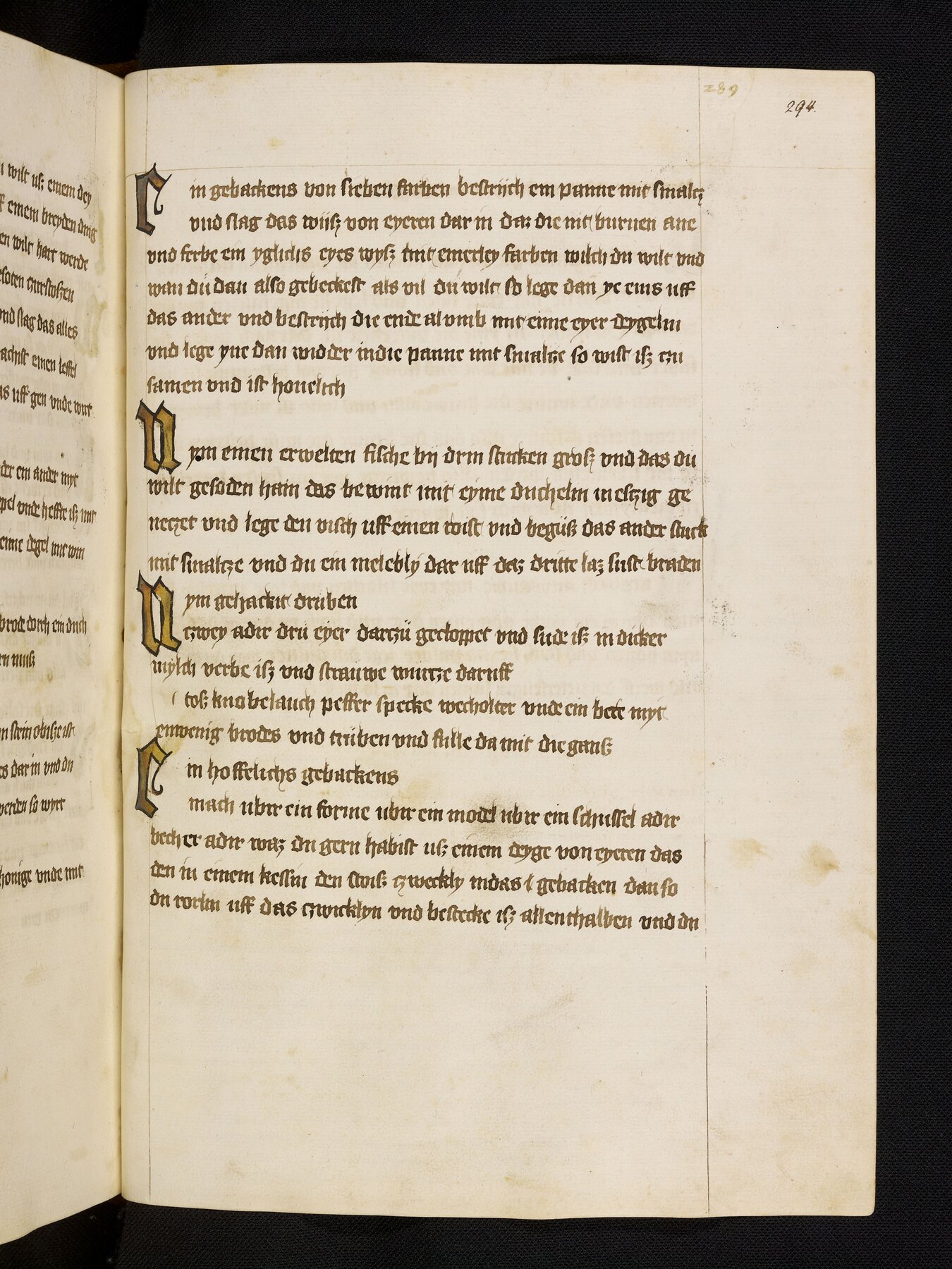 Gänsefüllung mit Knoblauch, Speck und Wacholder - Originalseite aus Rheinfränkisches Kochbuch