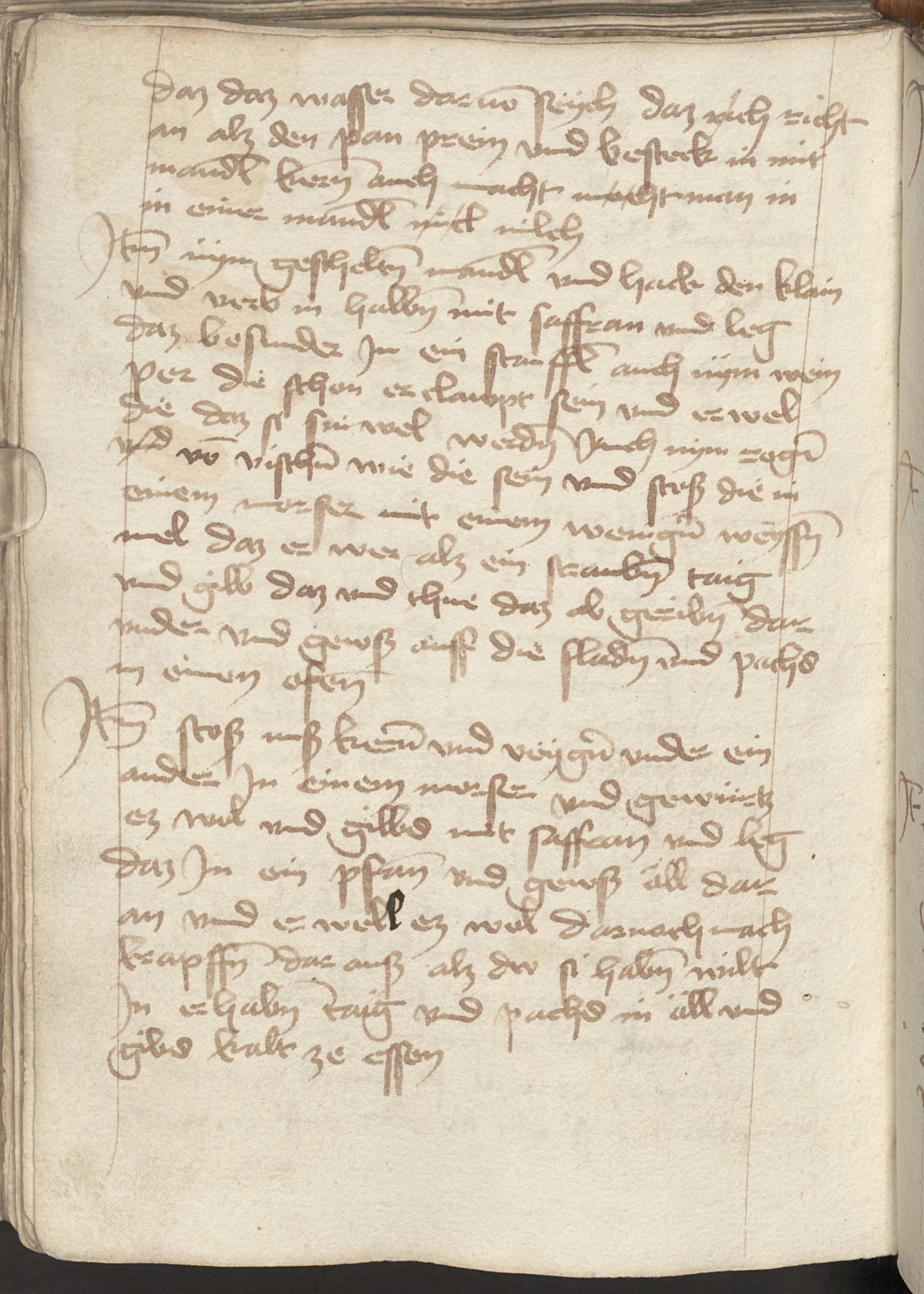 Gefüllte Krapfen mit Nuss-Feigen-Paste - Originalseite aus Klosterkochbuch Rott am Inn (Clm 15632)