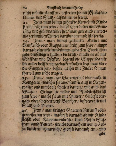 Kerbelsuppe mit Eidotter und Weinessig – Originalseite