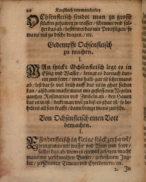 Rindfleisch in Wein mit Ingwer, Thymian und Eigelb – Originalseite