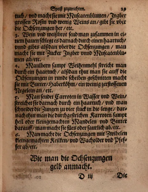 Ochsenzungen mit Karottenmus und Mandeln – Originalseite