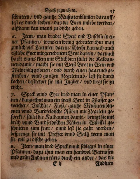 Gefüllte Kaldaunen mit Lattich und Stachelbeeren – Originalseite