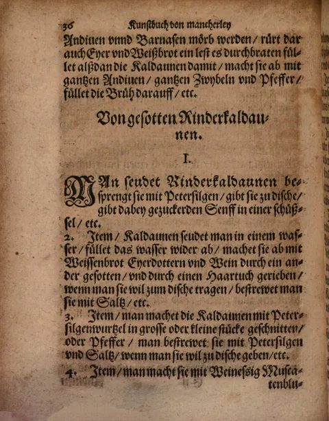 Gesottene Kaldaunen mit Weinessig und Ingwer – Originalseite