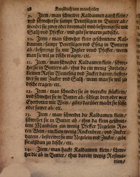 Gehackte Kaldaunen mit Rosmarin, Wein und Ingwer – Originalseite