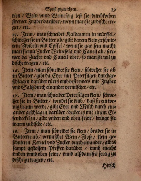 Rinderkaldaunen mit Rahm, Wein und Kerbel – Originalseite