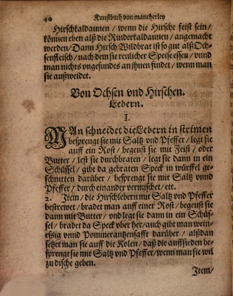 Hirschleber vom Rost mit Pomeranzensaft – Originalseite