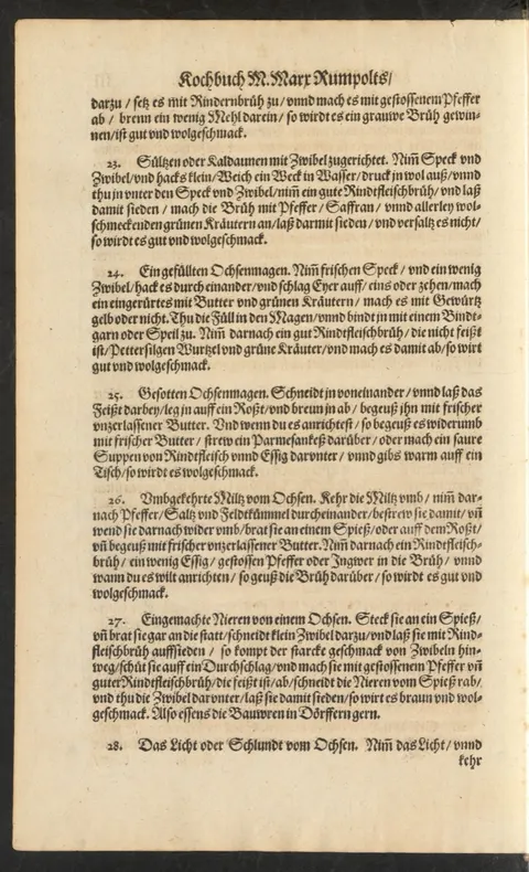 Ochsenschlund oder „Licht“ in weißer Ingwer-Butter-Brühe – Originalseite