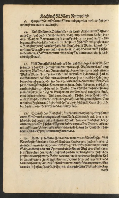 Weiße Rindfleischknödel, in Brühe gesotten – Originalseite
