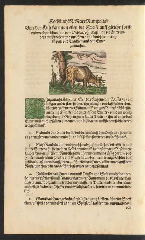 Gebräuntes Kuheuter mit frischer Butter und Pfeffersalz – Originalseite