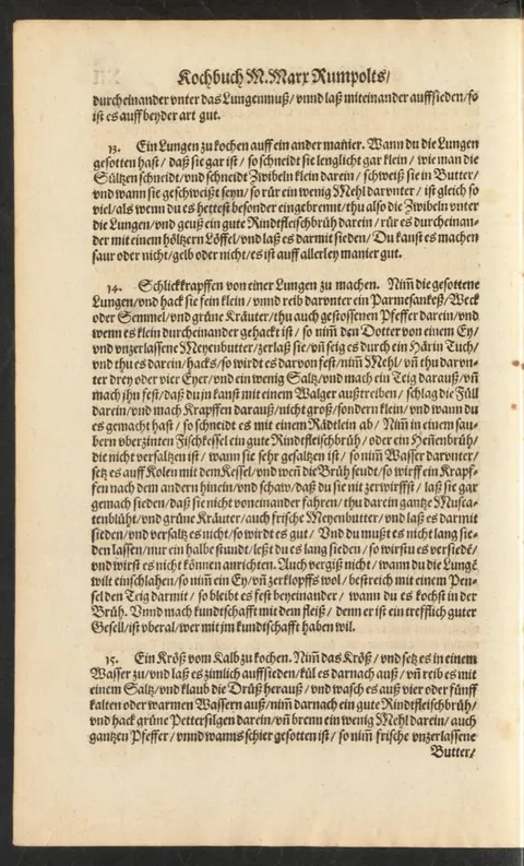 Kalbslunge in Zwiebel-Mehl-Brühe – Originalseite