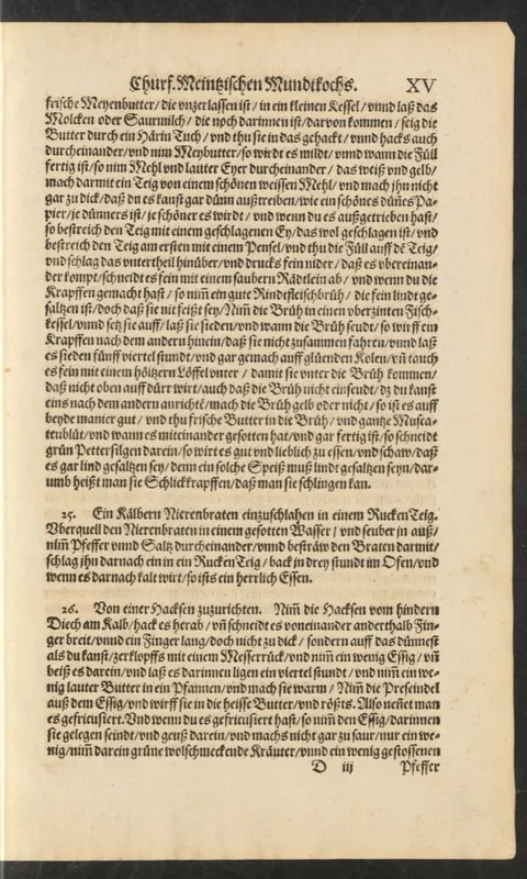 Kalbfleischscheiben, in Essig gebeizt, geröstet und in Kräuterbrühe eingekocht – Originalseite