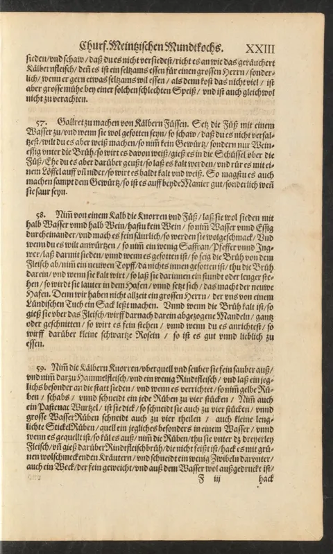 Sülze von Kalbsfüßen, weiß mit Weinessig oder gewürzt – Originalseite