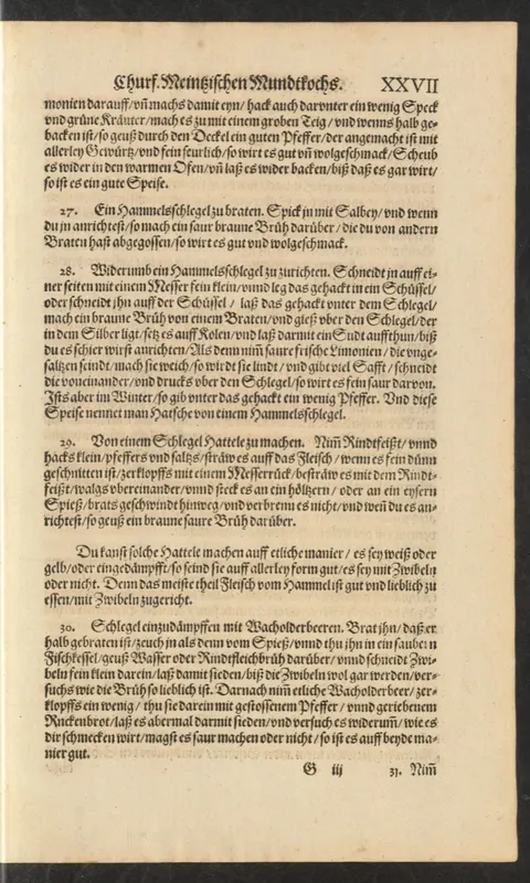 Hattele vom Hammelschlegel mit Rinderfett am Spieß – Originalseite