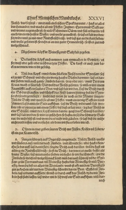 Schwarze Spanferkel-Sülze – Originalseite