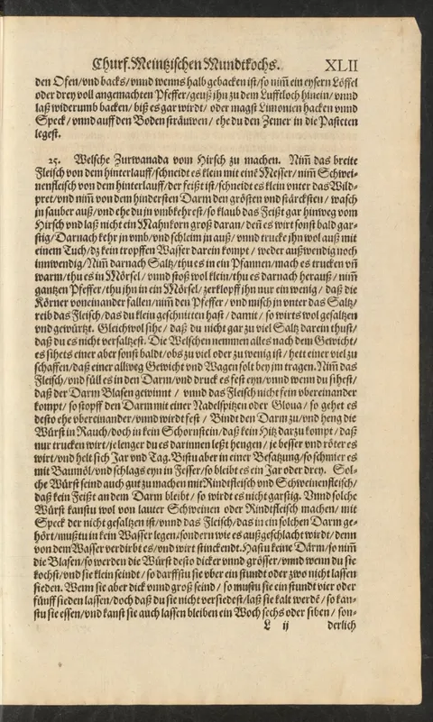 Welsche Hirschwurst (Zurwanada), geräuchert – Originalseite