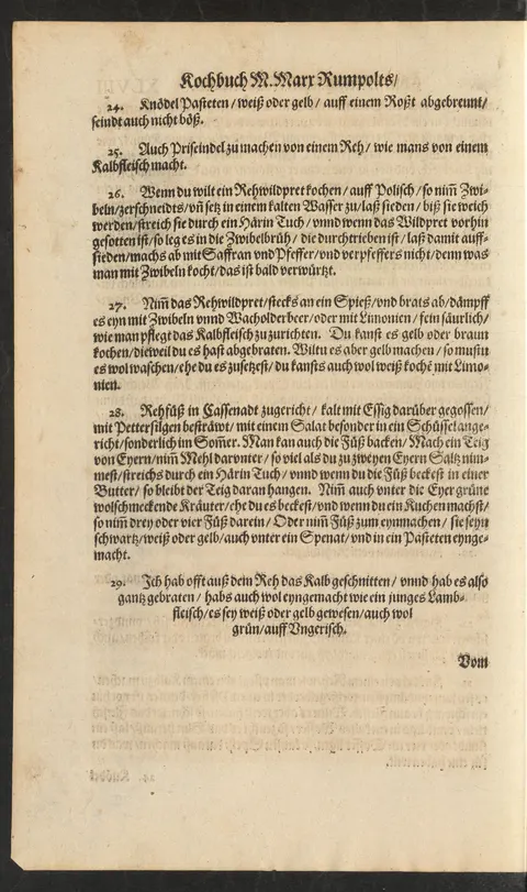 Rehwildbret in Zwiebelbrühe auf polnische Art – Originalseite