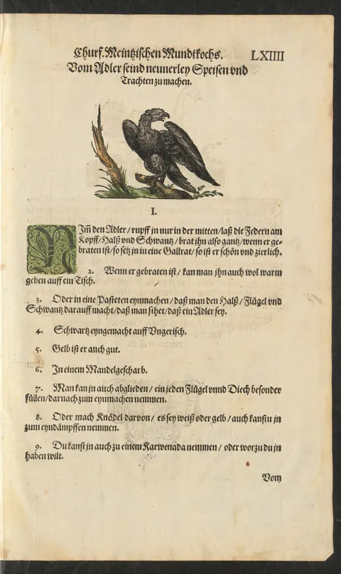 Adler als Karwenada – Originalseite