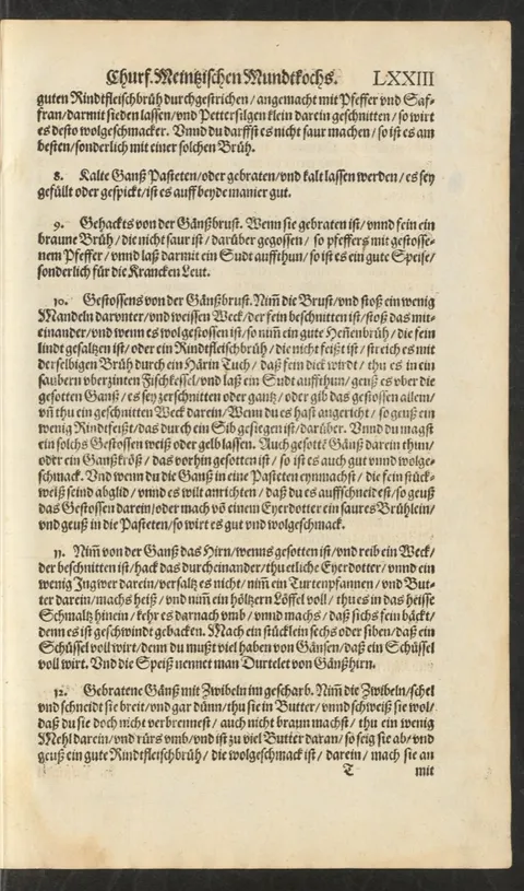 Gestoßenes von Gänsebrust – Originalseite