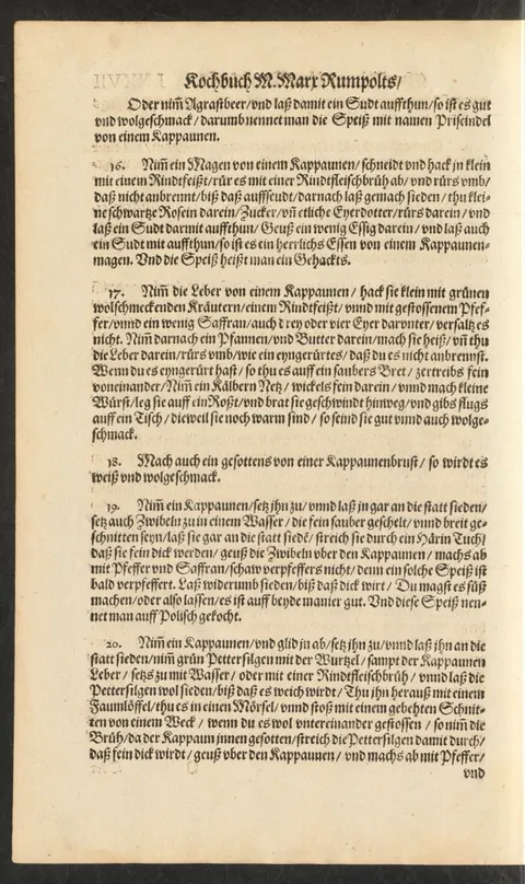 Gehacktes vom Kapaunenmagen – Originalseite
