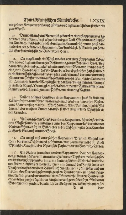 Kapaunenlebermus mit schwarzen Rosinen, Zimt und Pfeffer – Originalseite